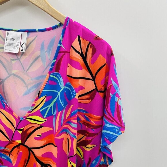 Bar III Womens Size Small Paradise In The Palms Adjustable Caftan Cover-Up $88 - Picture 4 of 8